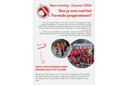 HV Tornado organiseert open handbaltraining voor jongens (9 tot 13 jaar)