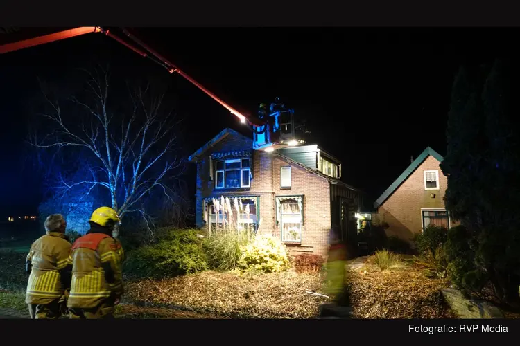 Schoorsteenbrand aan Korteweg in Heerhugowaard