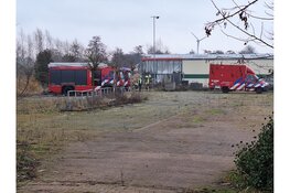 Brand in leegstaand kassencomplex