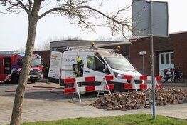 Bestelbus in lichterlaaie op Heerhugowaardse parkeerplaats