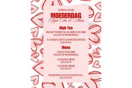 Moederdag High Tea & Menu bij restaurant Stroming
