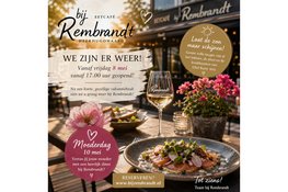 Vanaf 8 mei weer geopend – beleef een heerlijke avond bij Eetcafé bij Rembrandt in Heerhugowaard
