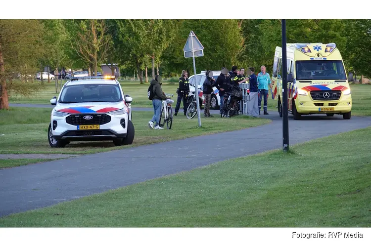 Fietsster gewond na valpartij Strand van Luna Heerhugowaard