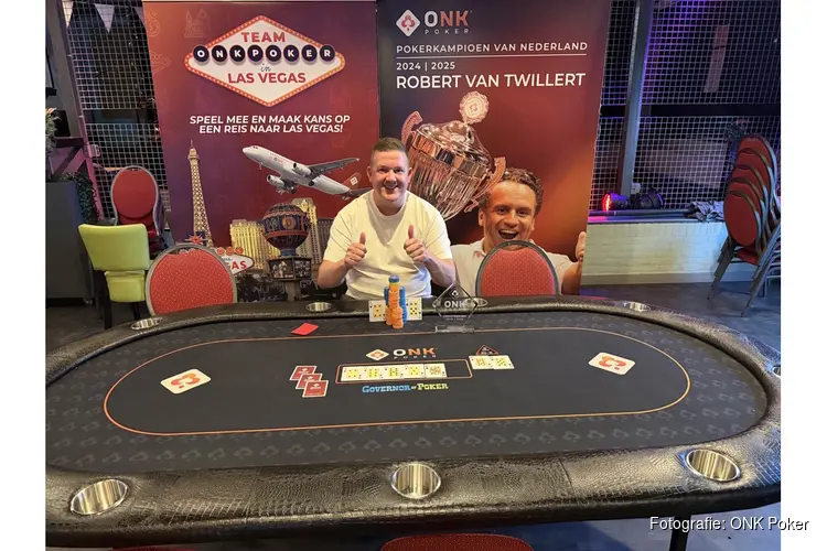 Ronnie Mol uit Heerhugowaard kwalificeert zich voor finale ONK Poker in Grootebroek