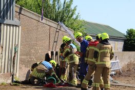 Koeien zakken door vloer van mestkelder in Noord-Scharwoude