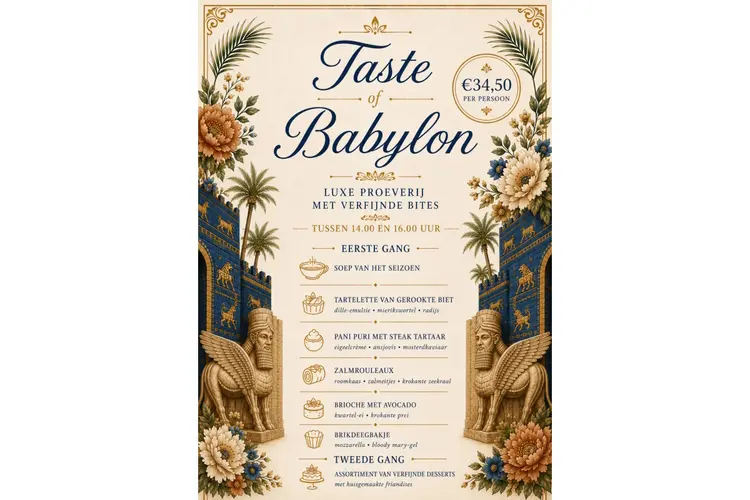 Taste of Babylon, een luxe proeverij met verfijnde bites