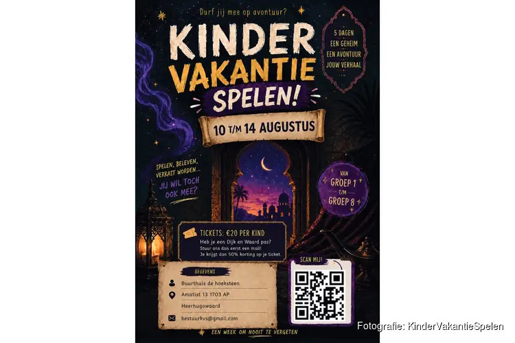 De KinderVakantieSpelen komen er weer aan van 10 t/m 14 augustus