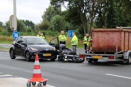 Motorrijder gewond bij ongeval op N242, flinke verkeershinder