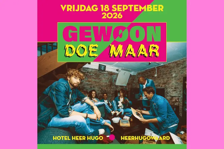 Maak vrijdag 18 september kennis met Gewoon Doe Maar, dé frisse sensatie in tribute-land!