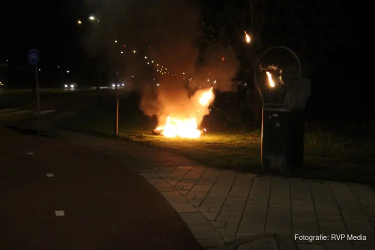 Fatbike vliegt in brand tijdens rijden in Heerhugowaard