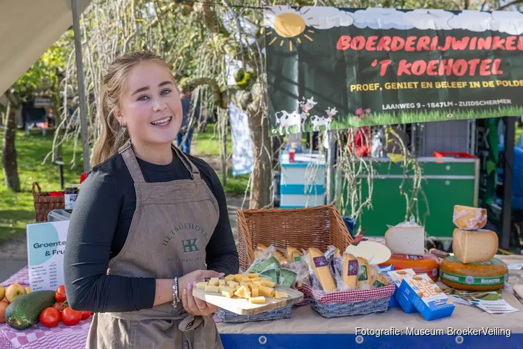 Proeven, struinen en beleven tijdens gratis Streekmarkt bij Museum BroekerVeiling