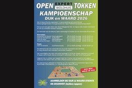 5e Open Woldhuis Kampioenschap Tokken binnenkort van start