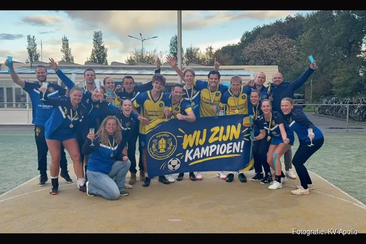 Kampioen KV Apollo sluit veldcompetitie in stijl af
