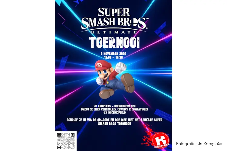 Super Smash Bros Ultimate toernooi Gamen in Kompleks – met leuke prijzen!