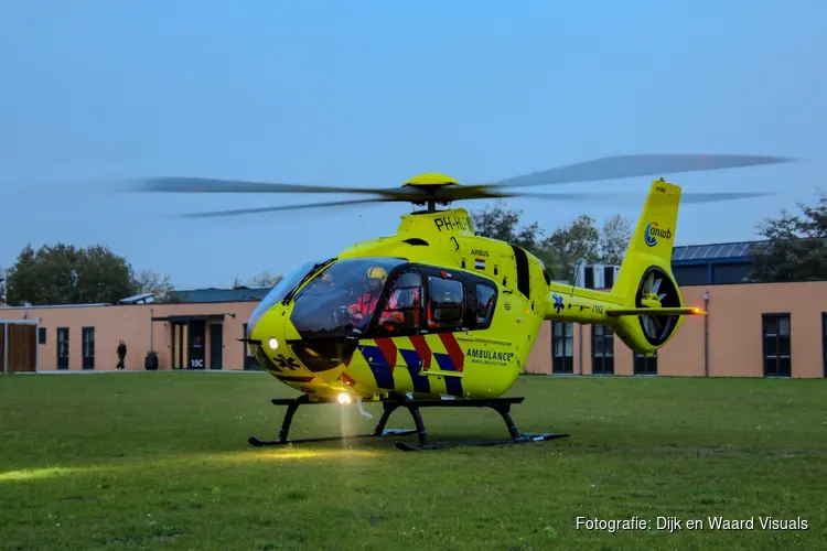 Traumahelikopter ingezet voor medische noodsituatie in Heerhugowaard